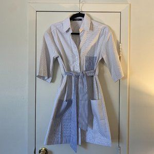 CAARA Menswear Button-Up T-Shirt Dress